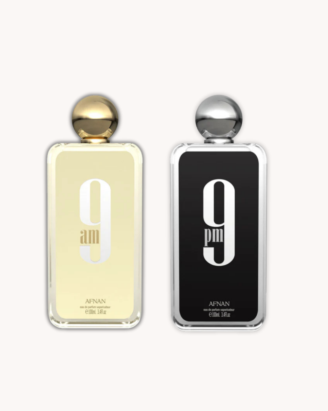 9AM EDP 100ml (3.4oz) & 9PM EDP 100ml (3.4oz) by Afnan (Set of 2)