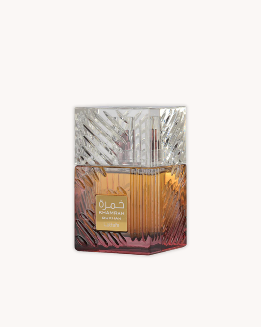 Khamrah Dukhan Eau de Parfum 100ml (3.4oz) by Lattafa — Unisex