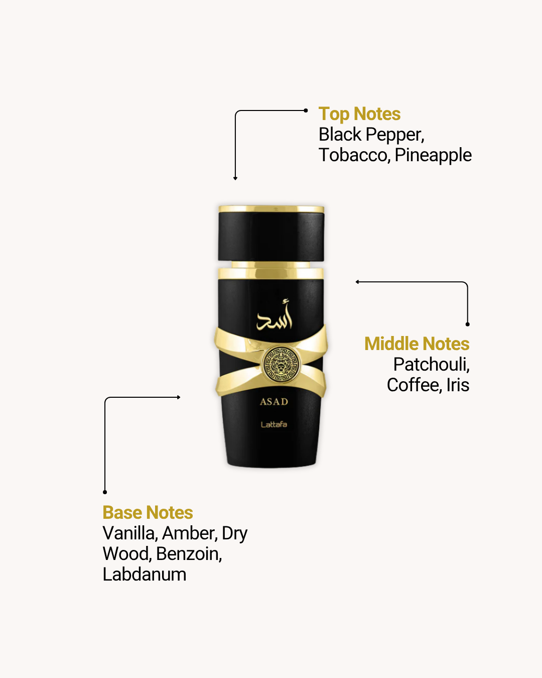 Asad EDP 100ml (3.4oz) by Lattafa & Yara EDP 100ml (3.4oz) by Lattafa (Set of 2)