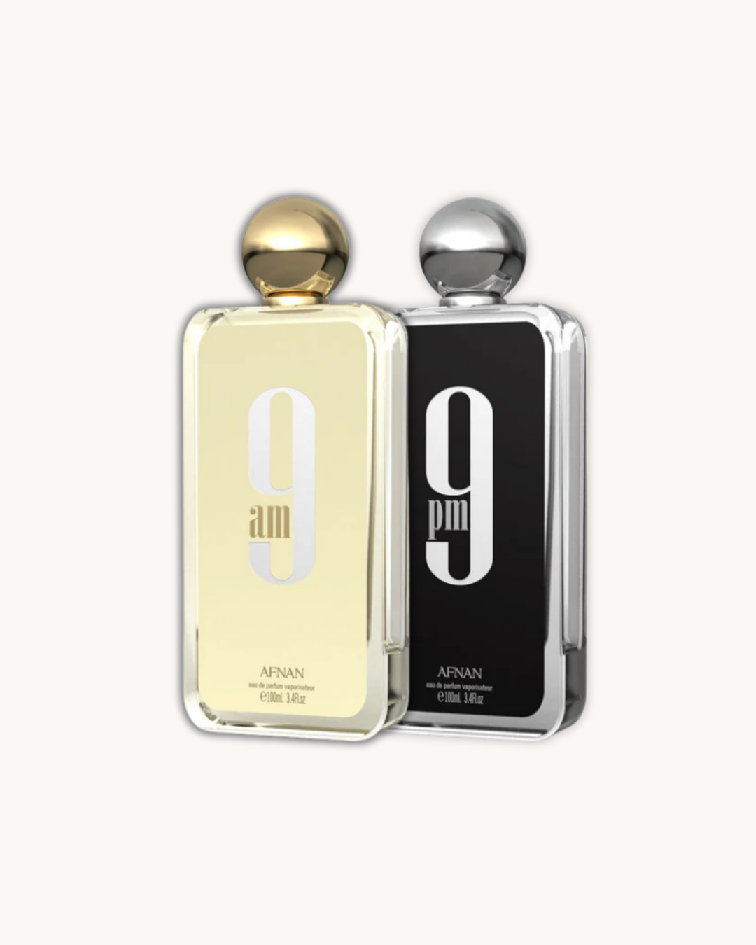 9AM EDP 100ml (3.4oz) & 9PM EDP 100ml (3.4oz) by Afnan (Set of 2)