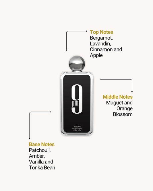 9PM Eau de Parfum 100ml (3.4oz) by Afnan — For Men
