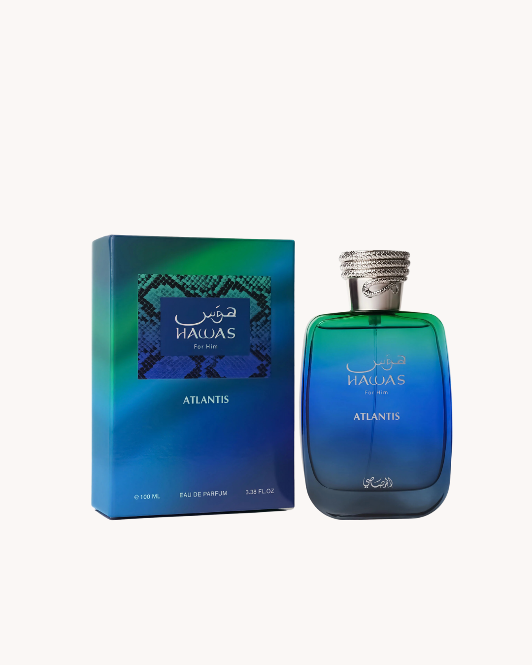 Hawas Atlantis EDP 100ml (3.4oz) & Hawas Viper EDP 100ml (3.4oz) by Rasasi — For Men
